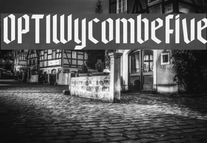 OPTIWycombeFive Font examples
