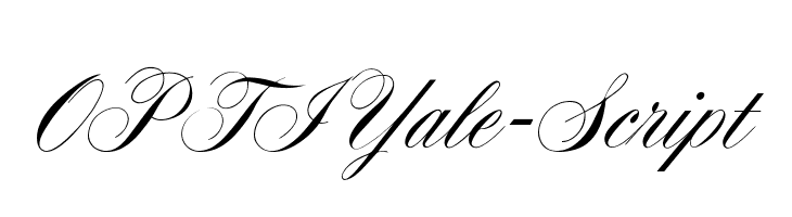 OPTIYale-Script Font