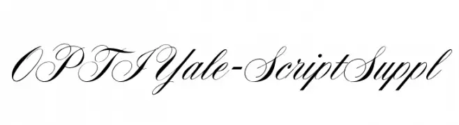 OPTIYale-ScriptSuppl  免费字体下载