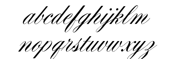 OPTIYale-ScriptSuppl Font LOWERCASE
