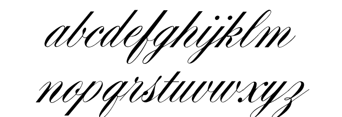OPTIYale-Script Font LOWERCASE