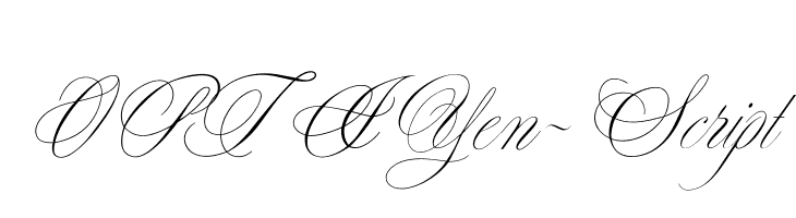 OPTIYen-Script  les polices de caractères gratuit tlcharger