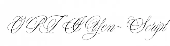 OPTIYen-Script  Descarca Fonturi Gratis
