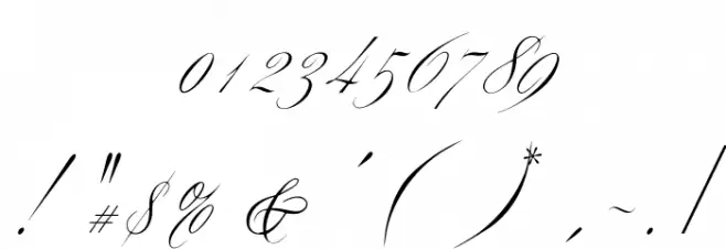 OPTIYen-Script Font OTHER CHARS