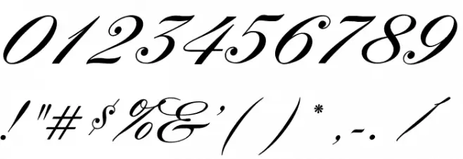 OPTIYork-Script Font OTHER CHARS