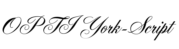 OPTIYork-Script  免费字体下载
