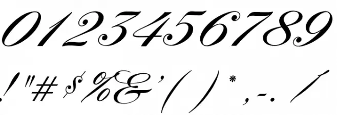 OPTIYork-Script Font OTHER CHARS