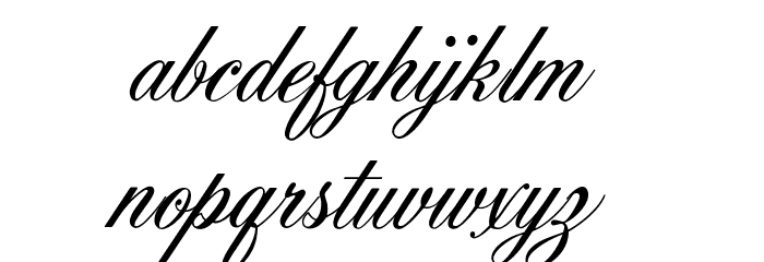 OPTIYork-Script Font LOWERCASE