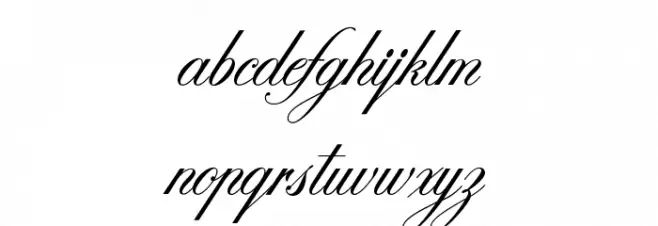 OPTIZepplin-Script फ़ॉन्ट लोअरकेस