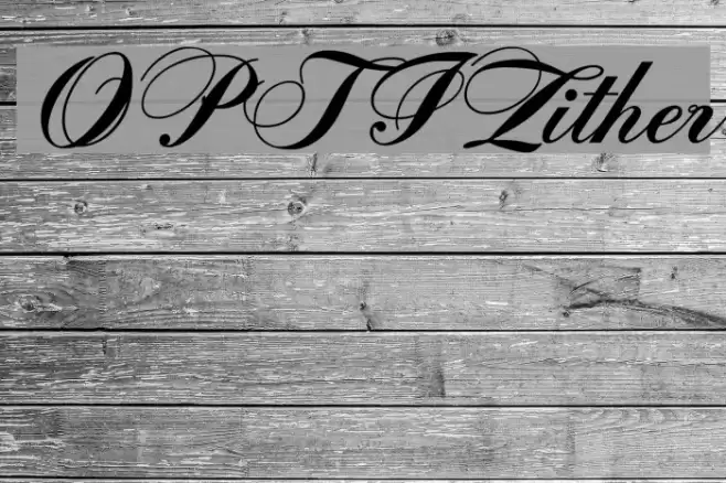 OPTIZither Font examples
