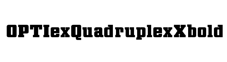 OPTIexQuadruplexXbold  Descarca Fonturi Gratis