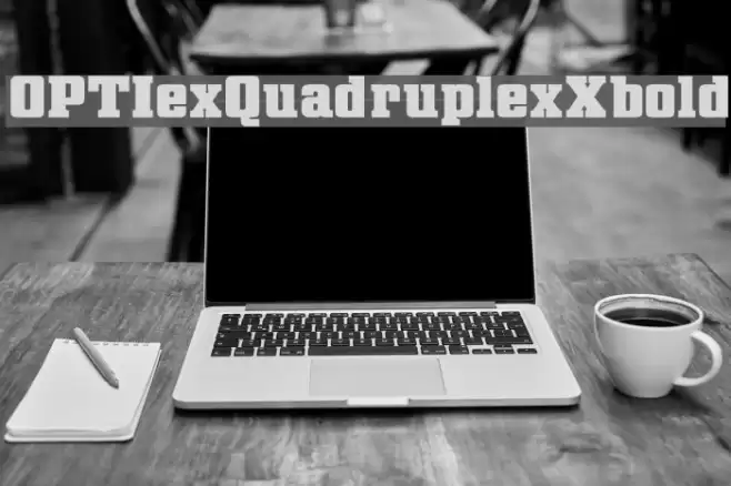 OPTIexQuadruplexXbold Font examples