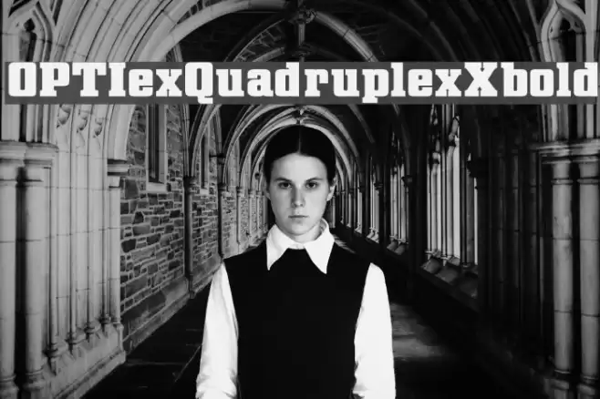 OPTIexQuadruplexXbold Font examples