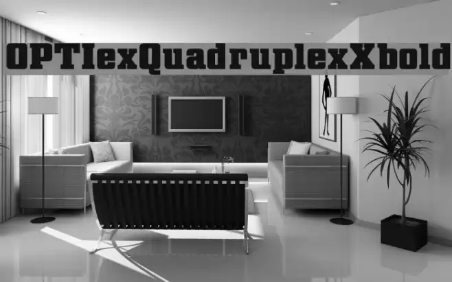 OPTIexQuadruplexXbold Font examples