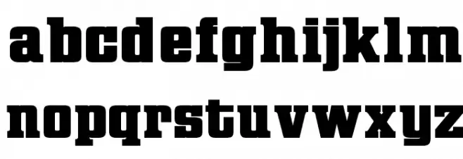 OPTIexQuadruplexXbold フォント 小文字