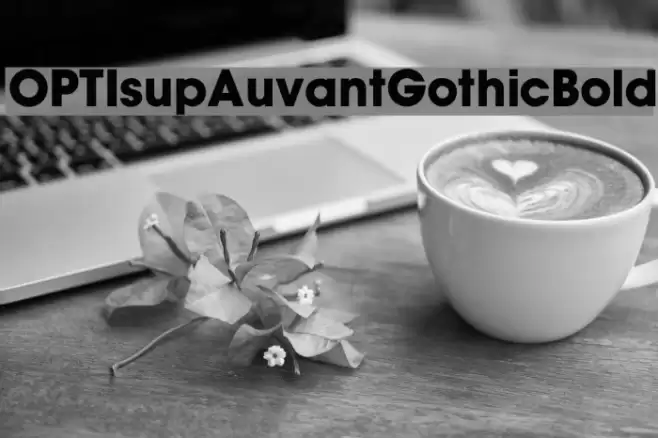 OPTIsupAuvantGothicBold Font examples