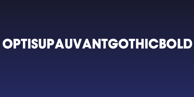OPTIsupAuvantGothicBold Social Header