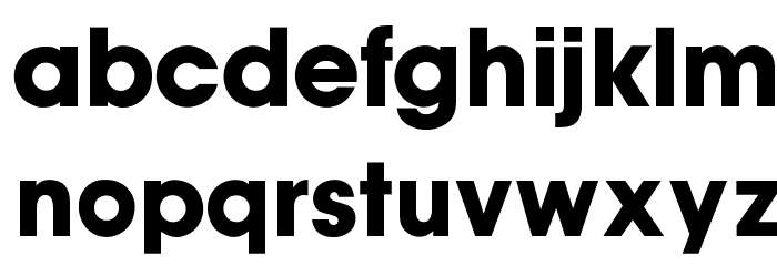 OPTIsupAuvantGothicBold Font LOWERCASE