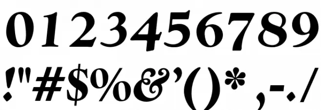 OPTIwtcGoudy-BoldItalic Font OTHER CHARS