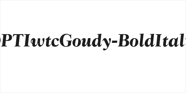 OPTIwtcGoudy-BoldItalic Logo