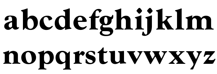 OPTIwtcGoudy-Bold Font LOWERCASE