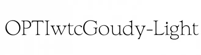 OPTIwtcGoudy-Light  Descarca Fonturi Gratis