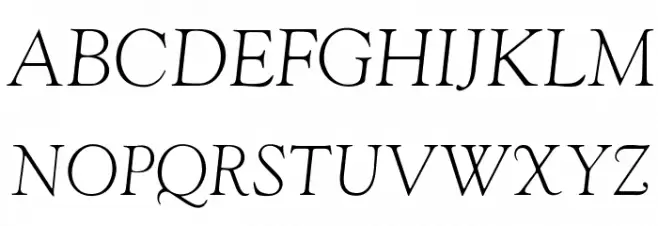 OPTIwtcGoudy-LightItalic फ़ॉन्ट अपरकेस