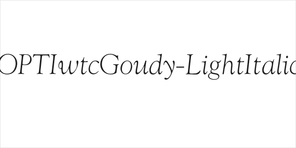 OPTIwtcGoudy-LightItalic Logo