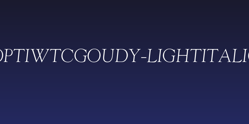 OPTIwtcGoudy-LightItalic Social Header