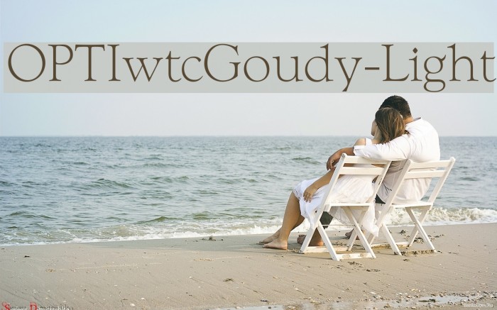 OPTIwtcGoudy-Light Font examples