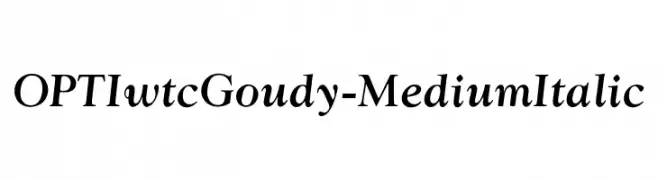 OPTIwtcGoudy-MediumItalic  नि: शुल्क फ़ॉन्ट्स डाउनलोड