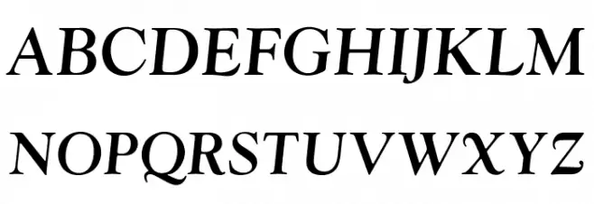 OPTIwtcGoudy-MediumItalic Fonte MAIÚSCULAS