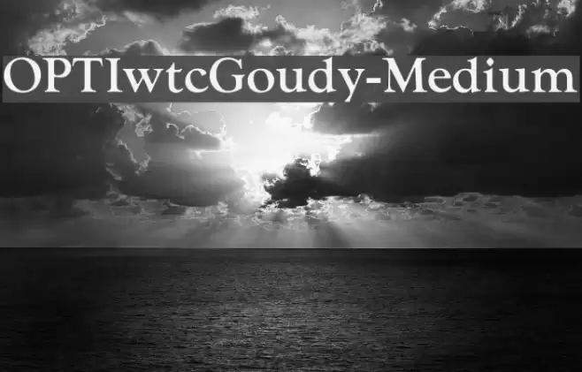 OPTIwtcGoudy-Medium Font examples