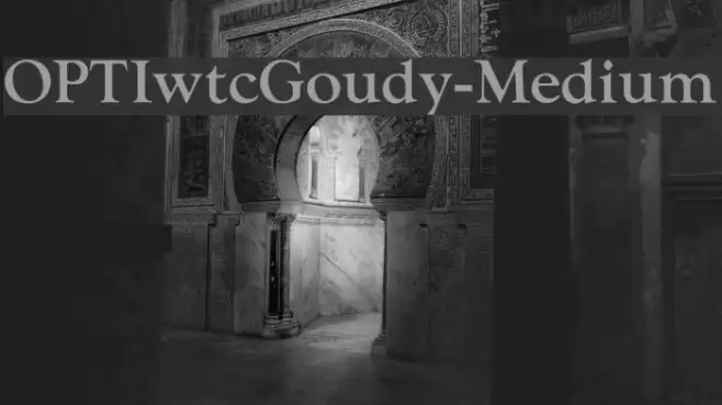 OPTIwtcGoudy-Medium Font examples