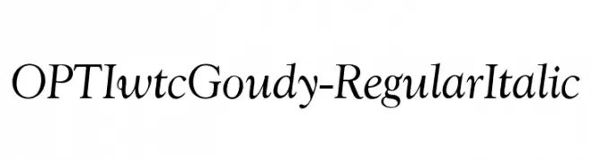 OPTIwtcGoudy-RegularItalic  baixar fontes gratis