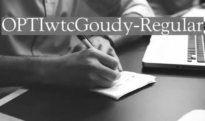 OPTIwtcGoudy-Regular  examples