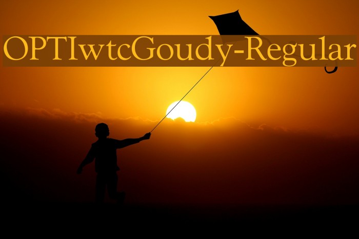 OPTIwtcGoudy-Regular Font examples