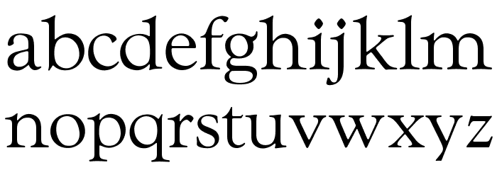 OPTIwtcGoudy-Regular Font LOWERCASE