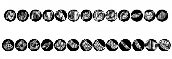 OpArtCarpets خط أحرف صغيرة