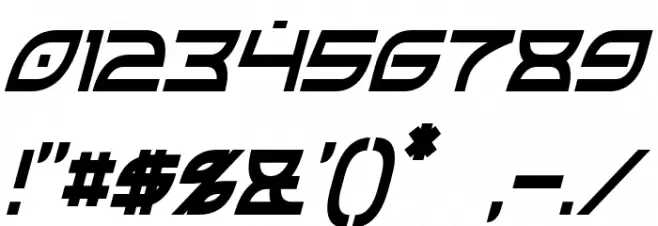 OpTic Condensed Italic Font OTHER CHARS