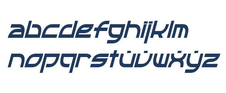 OpTic Condensed Italic Lowercase