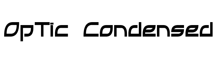 OpTic Condensed  font caratteri gratis