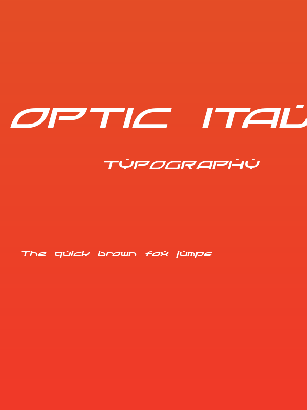 OpTic Italic Poster