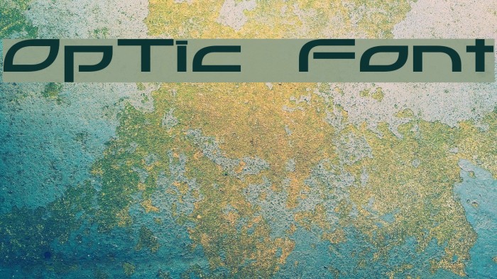 OpTic Font examples