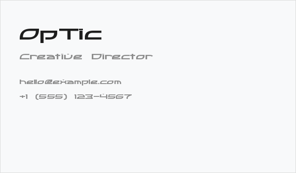 OpTic Business Card