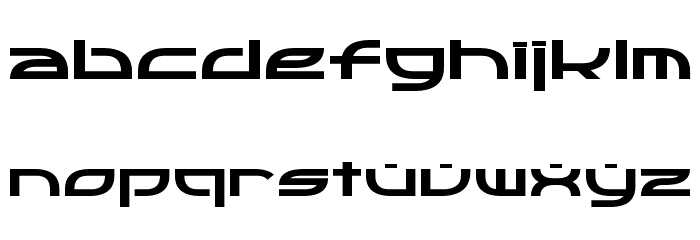 OpTic Font LOWERCASE