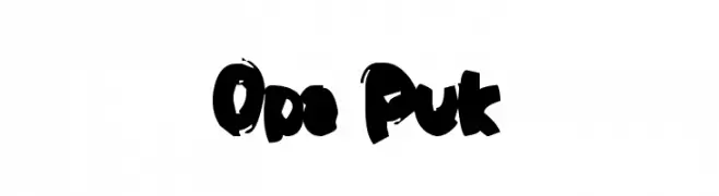 Opa Puk  Fuentes Gratis Descargar