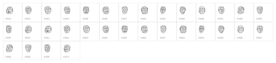 Opa Regular Character Map