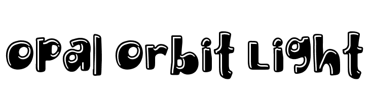 Opal Orbit Light  नि: शुल्क फ़ॉन्ट्स डाउनलोड