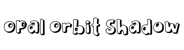 Opal Orbit Shadow  नि: शुल्क फ़ॉन्ट्स डाउनलोड
